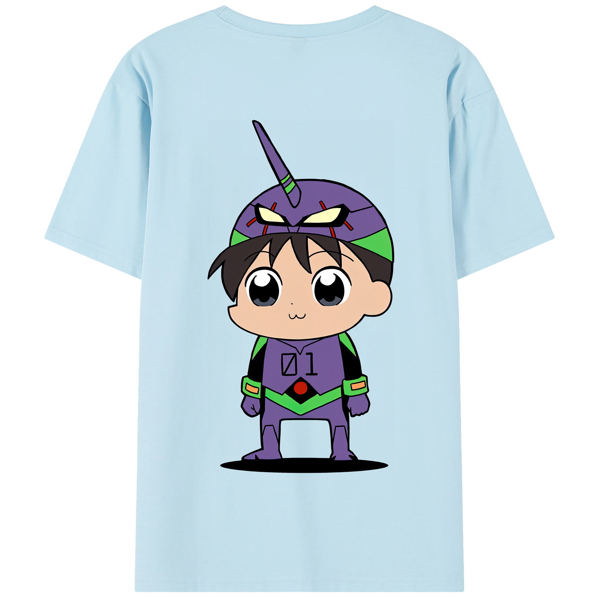 （画像用） EVA 新世紀エヴァンゲリオン 綿100％半袖Tシャツ（背面プリント）